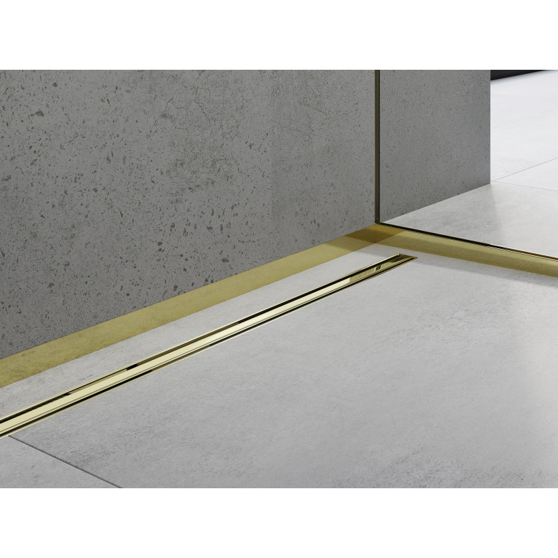 Mexen Line-B frontal shower tray strip 180 cm, gold - 185003180U