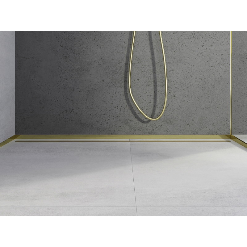 Mexen Line-B frontal shower tray strip 180 cm, gold - 185003180U