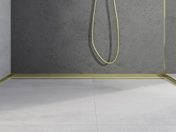 Mexen Line-B frontal shower tray strip 180 cm, gold - 185003180U