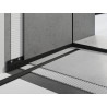 Mexen Line-B front shower tray strip 130 cm, black - 187003130U