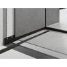 Mexen Line-B front shower trim 130 cm, black - 187003130U