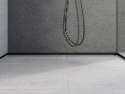 Mexen Line-B front shower trim 130 cm, black - 187003130U