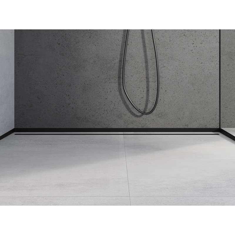Mexen Line-B front shower tray strip 180 cm, black - 187003180U