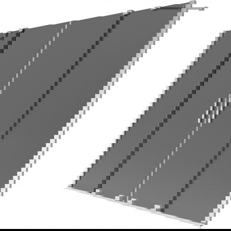Mexen Velar Duo 2-panel 170 x 150 cm sliding bathtub screen, graphite, chrome - 896-170-000-42-01