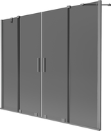 Mexen Velar Duo 2-Panel Sliding Bathtub Screen 170 x 150 cm, Graphite, Gun Metal - 896-170-000-42-95