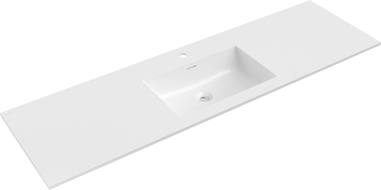 Mexen Otis countertop washbasin 161 x 46.5 cm, white gloss - 25181600