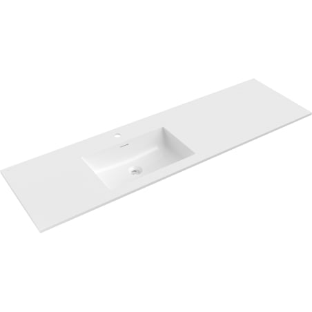 Mexen Otis countertop washbasin left 161 x 46.5 cm, white gloss - 25181600L