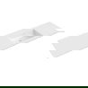Mexen Otis countertop sink right 161 x 46.5 cm, white gloss - 25181600P