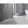 Mexen Line-B sloping strip for glass 120 cm right, inox - 181004120R