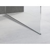 Mexen Line-B sloping strip for glass 120 cm right, inox - 181004120R