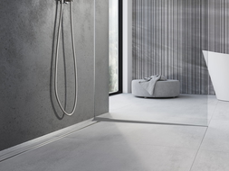 Mexen Line-B gradient strip for glass 180 cm right, inox - 181004180R