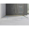 Mexen Line-B sloping strip for glass 120 cm right, gold - 185004120R
