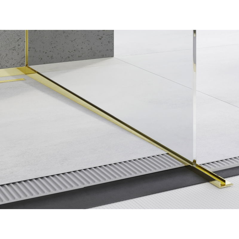 Mexen Line-B fall strip for glass 180 cm right, gold - 185004180R