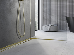 Mexen Line-B fall strip for glass 180 cm right, gold - 185004180R