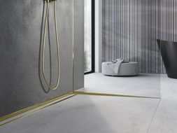 Mexen Line-B glass slope trim 180 cm right, gold - 185004180R