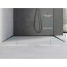 Mexen Line-B sloped strip for glass 180 cm right, black - 187004180R