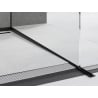 Mexen Line-B shower threshold for glass 180 cm right, black - 187004180R