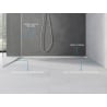 Mexen Line-B tapered trim for glass 120 cm left, inox - 181004120L