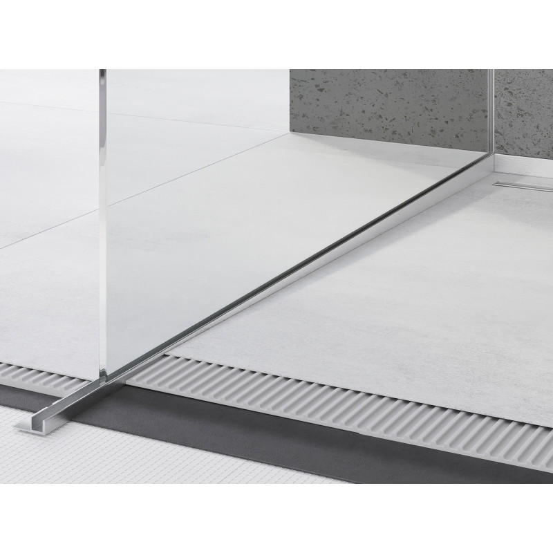 Mexen Line-B tapered trim for glass 120 cm left, inox - 181004120L