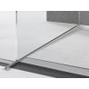 Mexen Line-B slope strip for glass 120 cm left, inox - 181004120L
