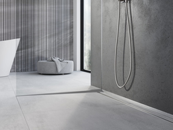 Mexen Line-B gradient strip for glass 180 cm left, inox - 181004180L