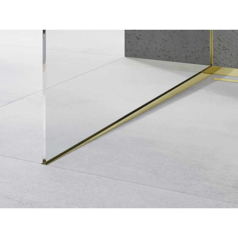 Mexen Line-B sloped strip for glass 180 cm left, gold - 185004180L