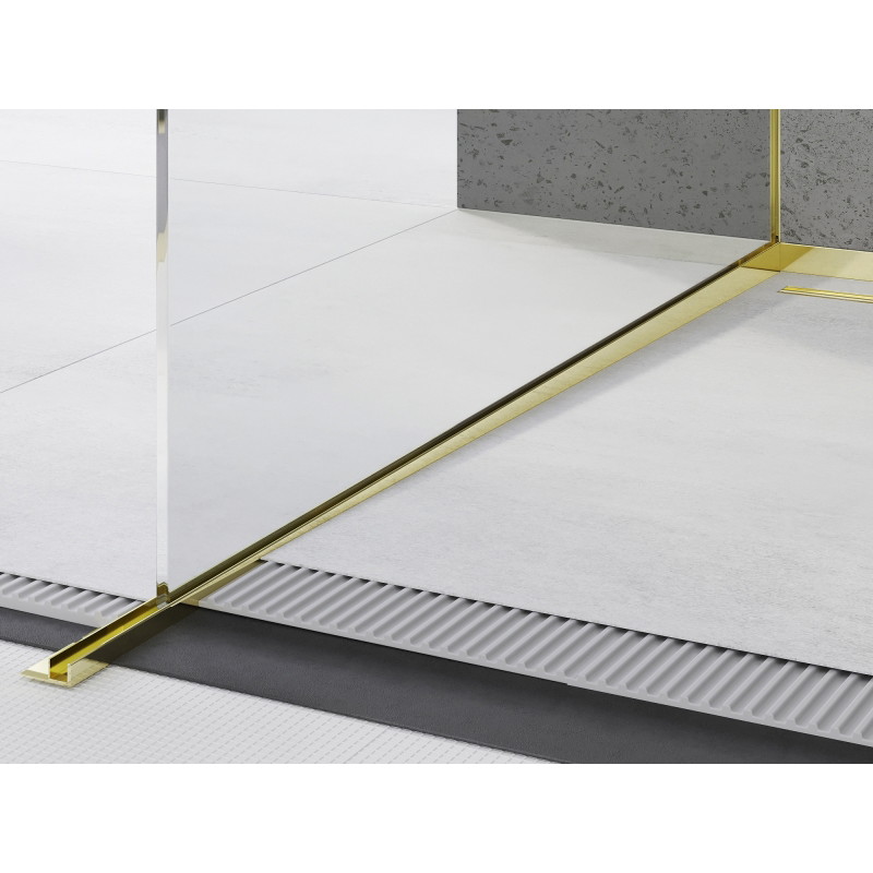 Mexen Line-B sloped strip for glass 180 cm left, gold - 185004180L