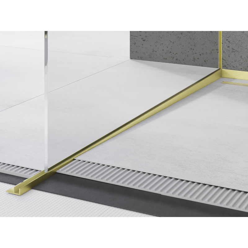 Mexen Line-B gradient strip for glass 120 cm left, brushed gold - 185504120L