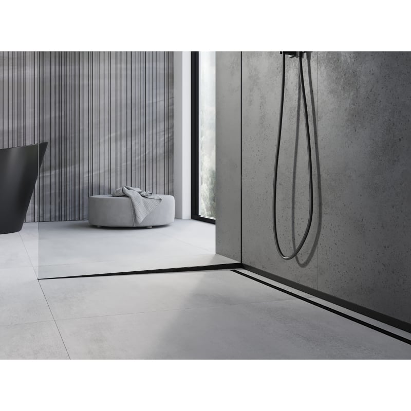 Mexen Line-B gradient strip for glass 120 cm left, black - 187004120L