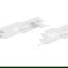 Mexen Otis double countertop washbasin 141 x 46.5 cm, white gloss - 25181400D