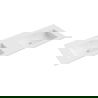 Mexen Otis countertop recessed double wash basin 141 x 46.5 cm, matte white - 25181401D