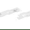 Mexen Otis double built-in countertop basin 161 x 46.5 cm, white gloss - 25181600D