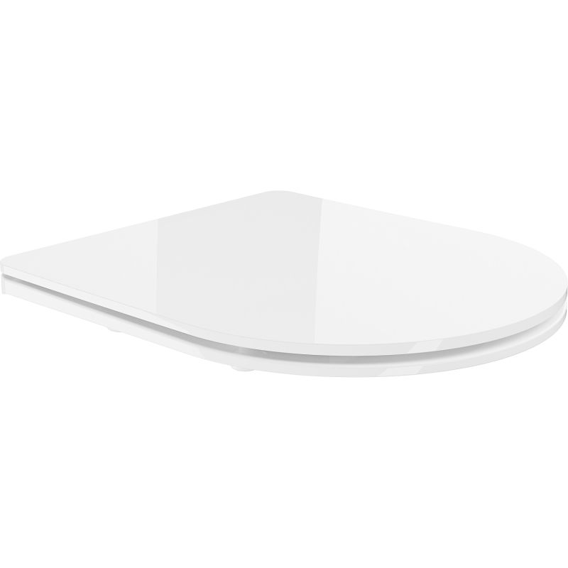 Mexen slow-closing slim toilet seat, duroplast, white gloss - 39224000