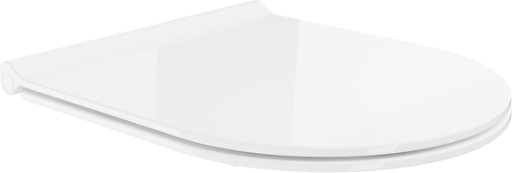 Mexen slow-closing slim toilet seat, duroplast, white gloss - 39050100
