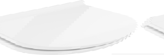 Mexen soft close toilet seat, Thermosetting polymer, White - 39050100