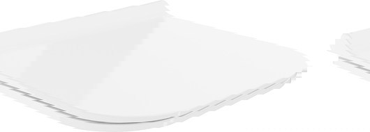 Mexen soft close toilet seat, Thermosetting polymer, White - 39070100