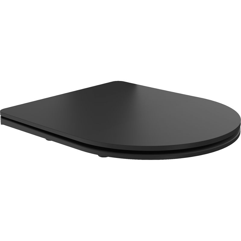Mexen soft-close slim seat, duroplast, black matte - 39224085