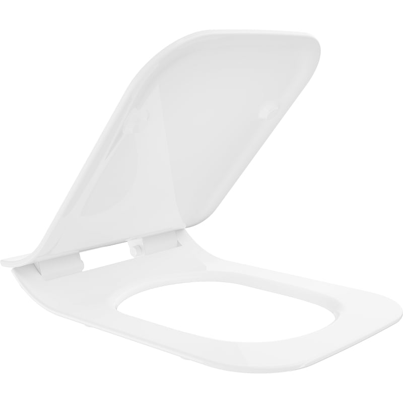 Mexen slim soft-close toilet seat, duroplast, white gloss - 39080100