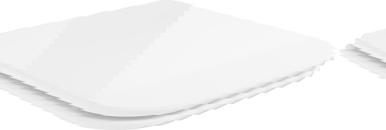 Mexen soft close toilet seat, Thermosetting polymer, White - 39090100