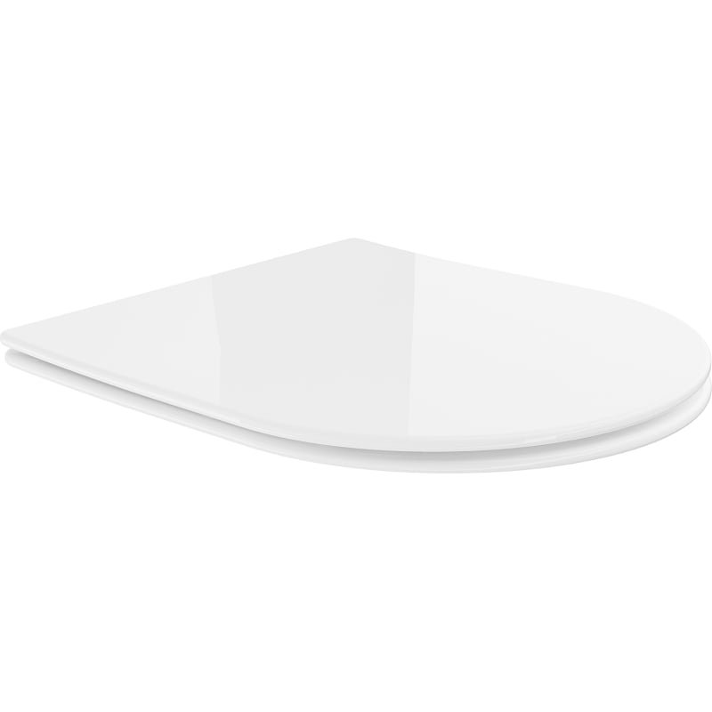 Mexen slow-closing toilet seat slim, duroplast, white gloss - 39040100