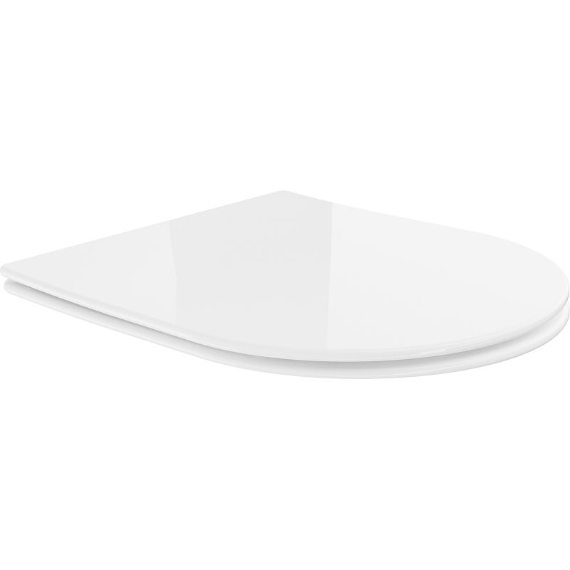 Mexen soft close toilet seat, Thermosetting polymer, White - 39040100
