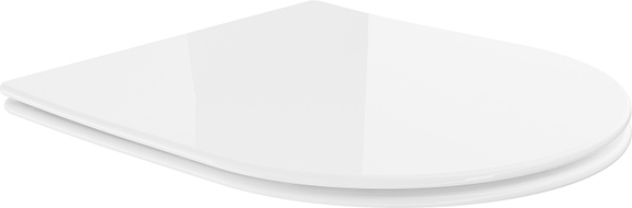 Mexen soft-close slim seat, duroplast, white gloss - 39040100