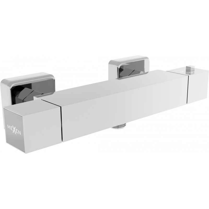 Mexen Cube thermostatic shower faucet, chrome - 77200-00