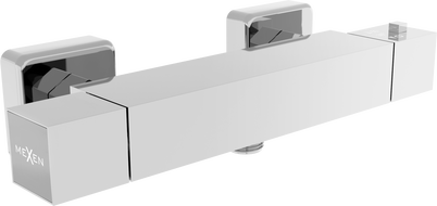 Mexen Cube thermostatic shower mixer tap, Chrome - 77200-00