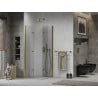 Mexen Lima Duo folding shower enclosure 80 x 80 cm, transparent, gold - 856-080-080-50-00-02