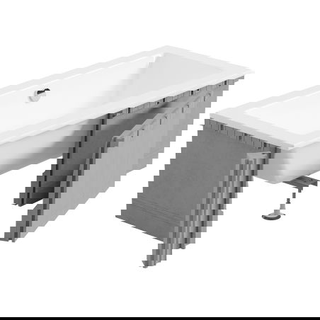 Mexen X-ST Styrofoam Casing for Rectangular Bathtub 160-190 x 70-90 cm, White - 55021-00