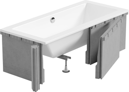 Mexen X-ST Styrofoam Casing for Rectangular Bathtub 160-190 x 70-90 cm, White - 55021-00