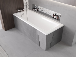 Mexen X-ST polystyrene casing for rectangular bath 160-190 x 70-90 cm, white - 55021-00