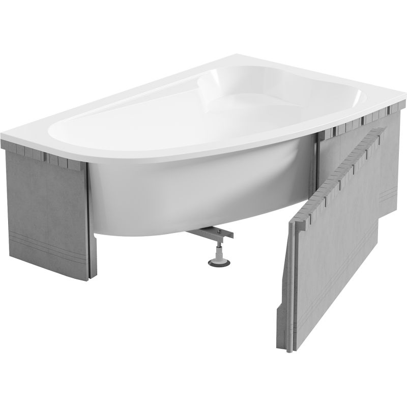 Mexen X-ST Styrofoam Casing for Corner Bathtub 240 cm, White - 55022-00