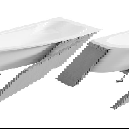 Mexen X-ST Styrofoam Casing for Corner Bathtub 240 cm, White - 55022-00